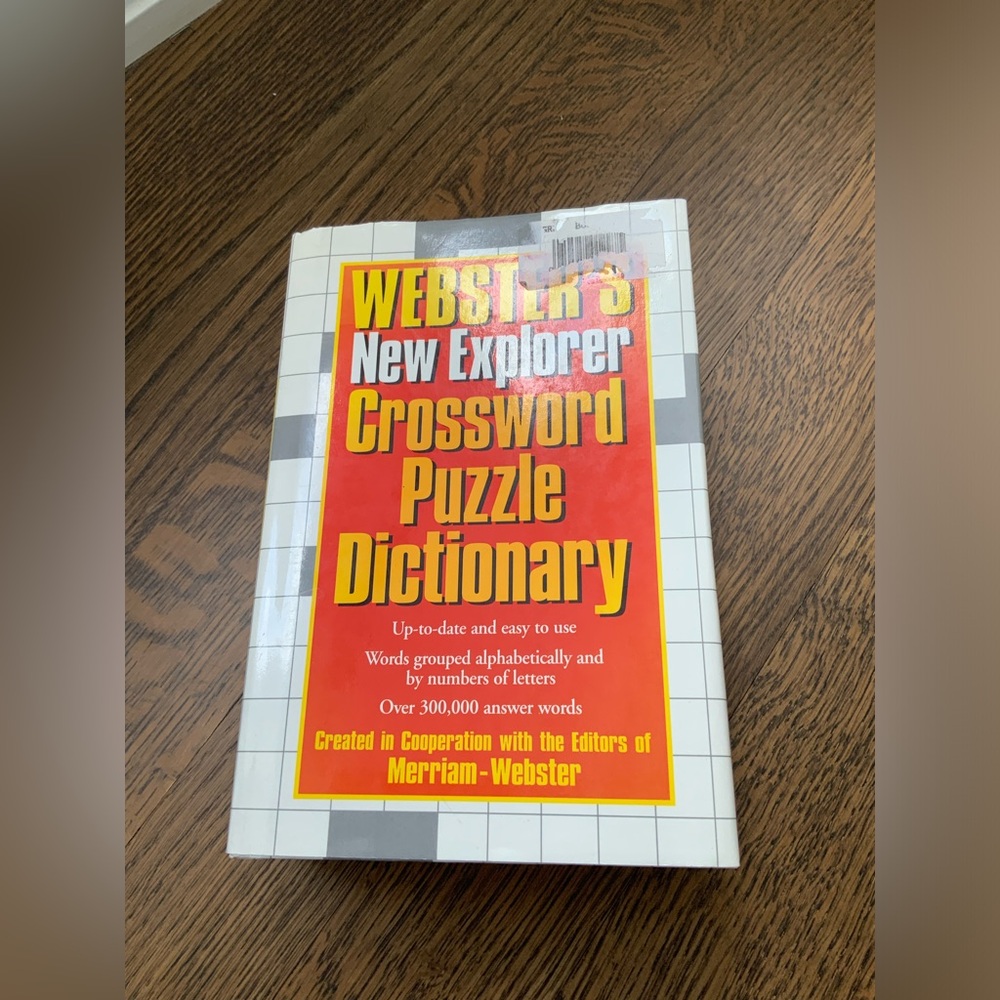 Webster's New Explorer Crossword Puzzle Dictionary Merriam-Webster 99 Hardcover